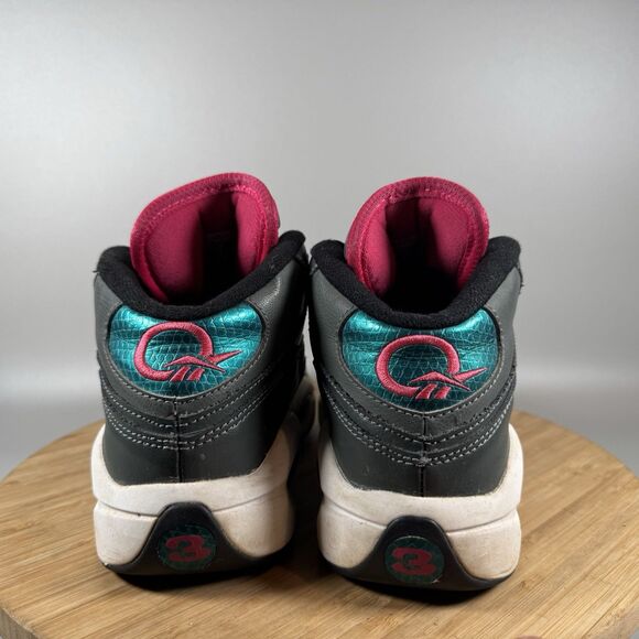 Reebok‎ Question Mid Hi Top Sneakers Womens 6 (Youth 4.5) Grey Blue Shoes - Picture 4 of 8